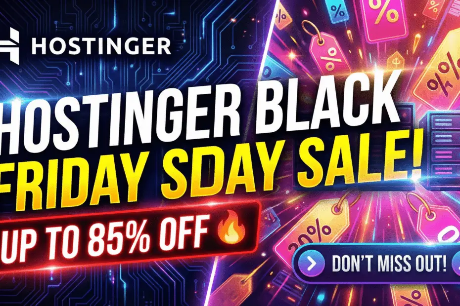 Black Friday Sale on Hostinger