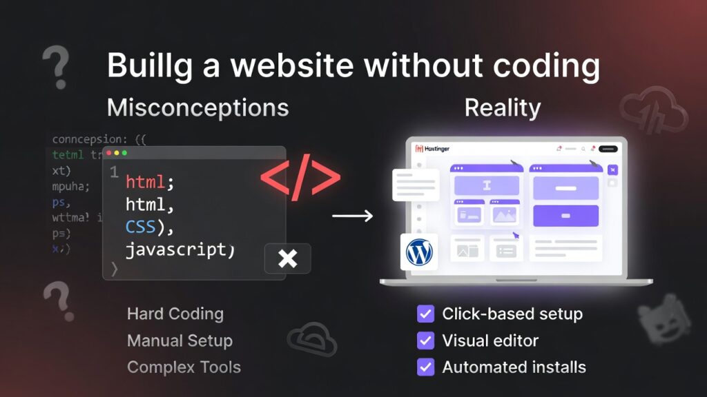 Building a Website Without Coding” Actually Means