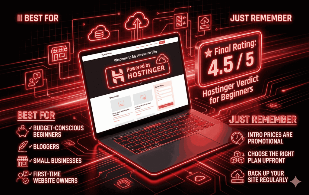 Final Verdict Is Hostinger Worth It for Beginners