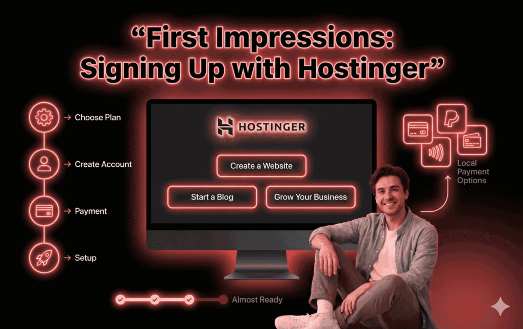 First Impressions Signing Up with Hostinger