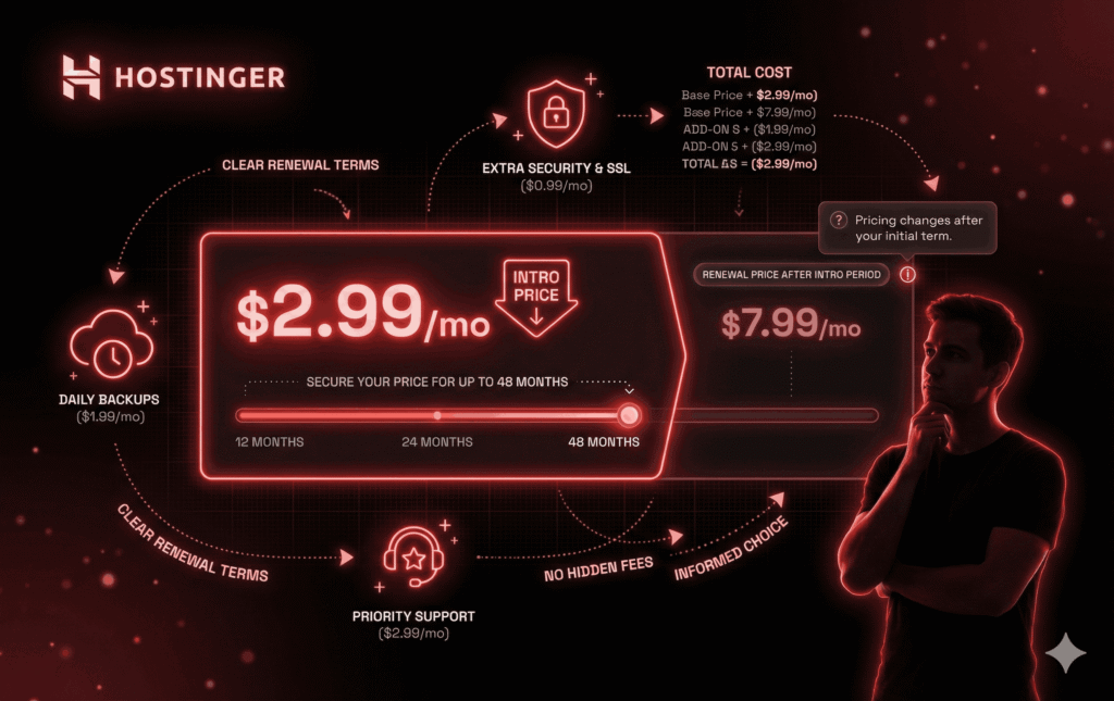Hostinger Pricing Breakdown (What You Actually Pay)