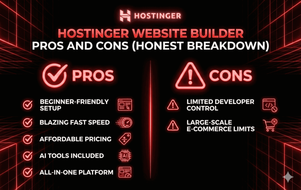 Hostinger Website Builder Pros and Cons (Honest Breakdown)