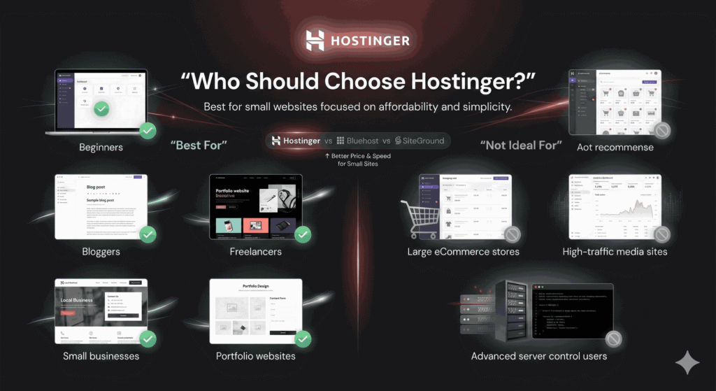 Hostinger vs Competitors for Small Websites