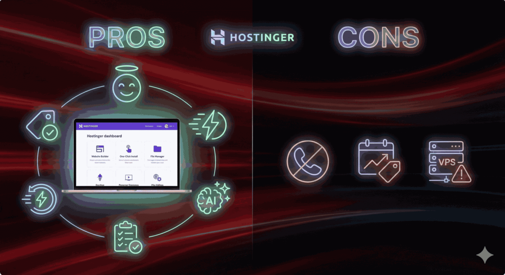 Pros and Cons of Hostinger for Non-Tech Users