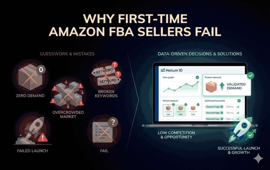 Why First-Time Amazon FBA Sellers Fail (The Real Reasons)