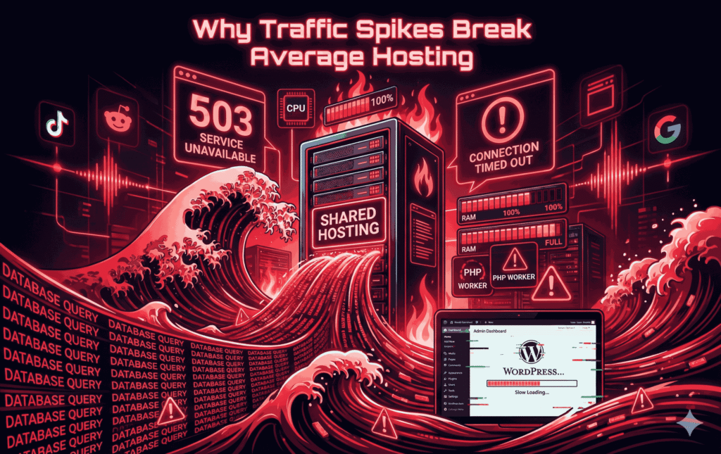 Why Traffic Spikes Break Average Hosting